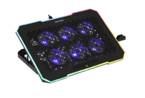 Охлаждающая подставка для ноутбука PANTEON CP-176 RGB Black 9"-17", USB, 6 вентиляторов 1