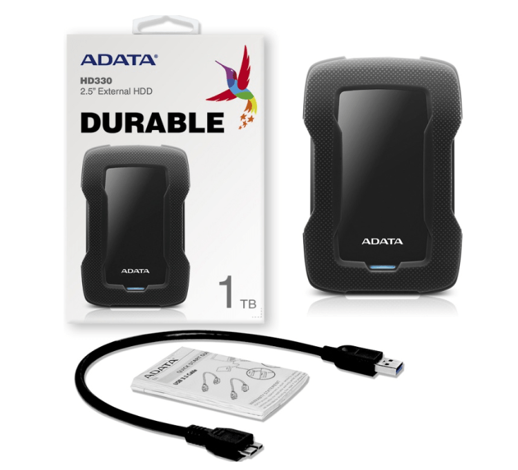 Внешний накопитель HDD 4Tb A-Data HD330 USB 3.2, черный (AHD330-4TU31-CBK) 3 Внешний накопитель HDD 4Tb A-Data HD330 USB 3.2, черный (AHD330-4TU31-CBK) 3