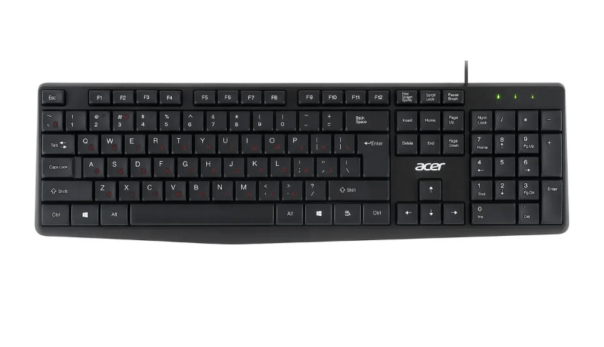 Проводной набор клавиатура + мышь Acer OMW141, черный 2 Проводной набор клавиатура + мышь Acer OMW141, черный 2