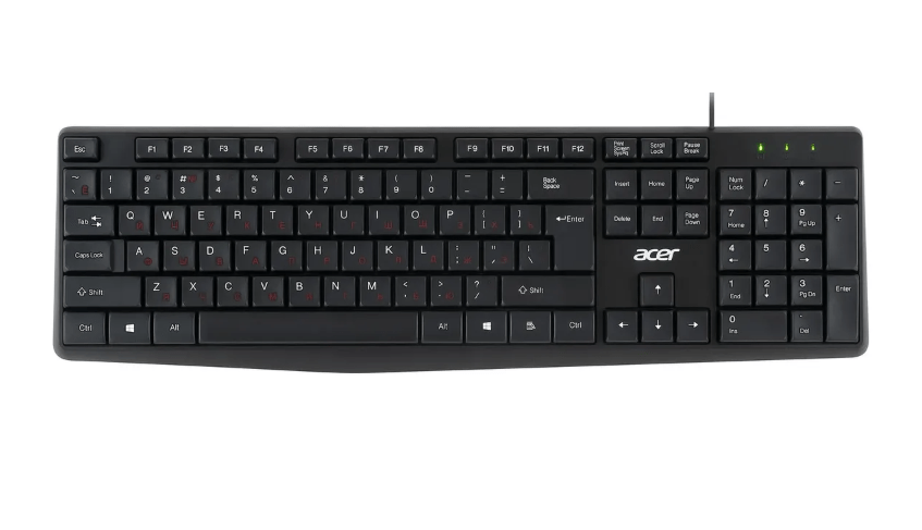 Проводной набор клавиатура + мышь Acer OMW141, черный 2 Проводной набор клавиатура + мышь Acer OMW141, черный 2