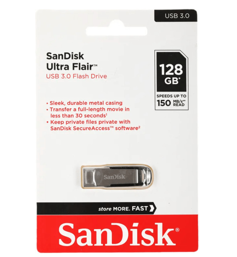 USB 3.0 накопитель SanDisk 128GB CZ73 Cruzer Ultra Flair Metal 4 USB 3.0 накопитель SanDisk 128GB CZ73 Cruzer Ultra Flair Metal 4