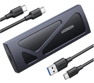 Бокс UGREEN CM578 15512 M.2 NVMe SSD Enclosure with USB-C to USB-C and U-C to USB-A cable Space Gray 1