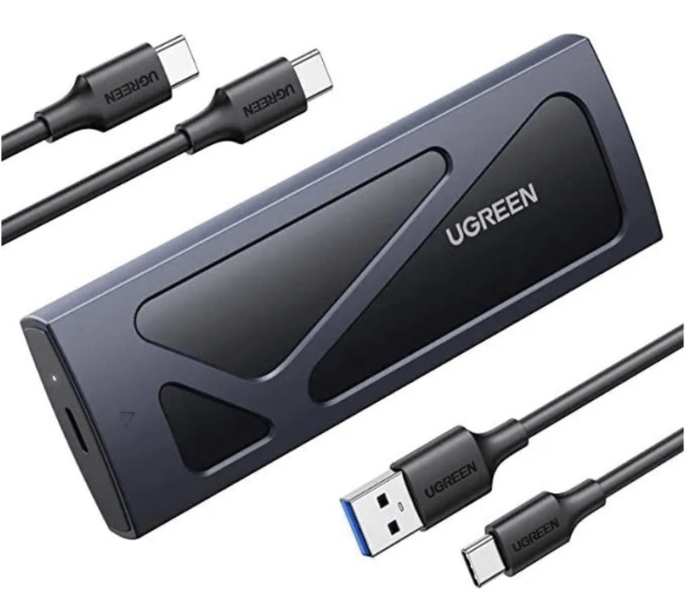 Бокс UGREEN CM578 15512 M.2 NVMe SSD Enclosure with USB-C to USB-C and U-C to USB-A cable Space Gray 1 Бокс UGREEN CM578 15512 M.2 NVMe SSD Enclosure with USB-C to USB-C and U-C to USB-A cable Space Gray 1