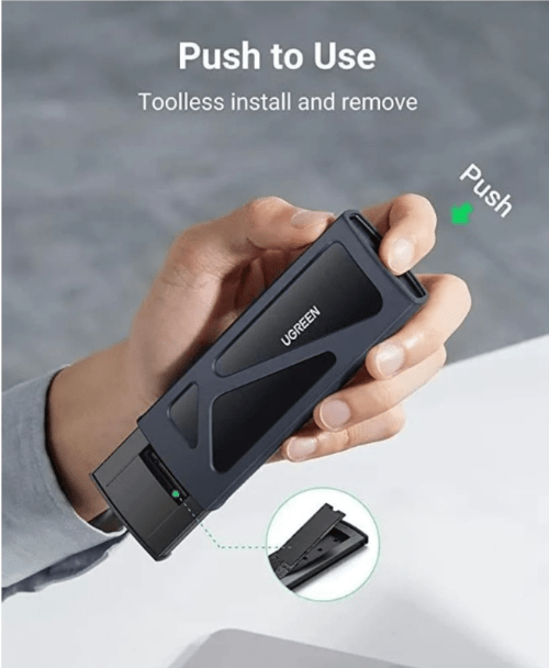 Бокс UGREEN CM578 15512 M.2 NVMe SSD Enclosure with USB-C to USB-C and U-C to USB-A cable Space Gray 2 Бокс UGREEN CM578 15512 M.2 NVMe SSD Enclosure with USB-C to USB-C and U-C to USB-A cable Space Gray 2