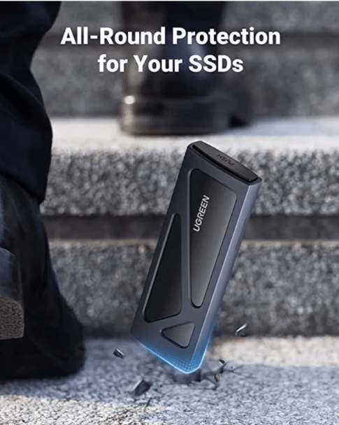 Бокс UGREEN CM578 15512 M.2 NVMe SSD Enclosure with USB-C to USB-C and U-C to USB-A cable Space Gray 3 Бокс UGREEN CM578 15512 M.2 NVMe SSD Enclosure with USB-C to USB-C and U-C to USB-A cable Space Gray 3