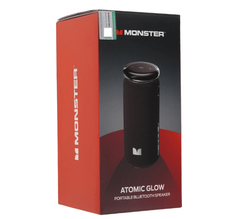 Портативная колонка MONSTER Atomic Glow (MS62132), чёрный 10 Портативная колонка MONSTER Atomic Glow (MS62132), чёрный 10