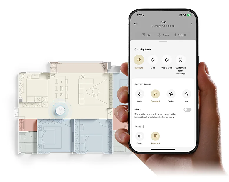 Робот-пылесос Xiaomi Dreame D20 Pro Black 8 Робот-пылесос Xiaomi Dreame D20 Pro Black 8