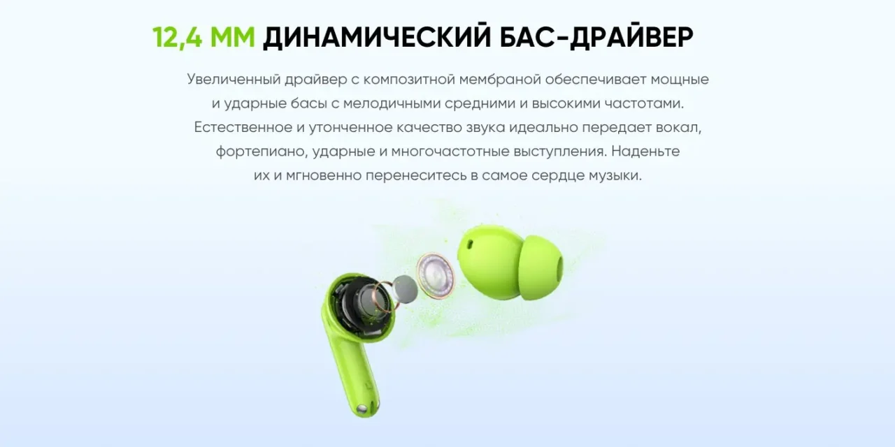 TWS-гарнитура Realme Buds T200 синий/черный 4