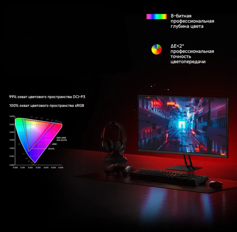 Монитор 27" Xiaomi G27Qi (ELA5593EU), (QHD, 180Hz), черный 8