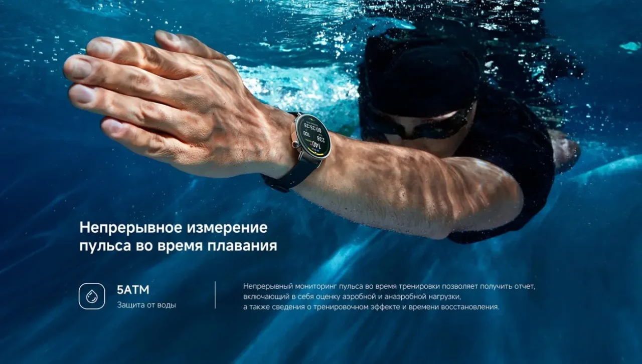 Смарт-часы Watch S4 41mm Fluororubber Strap (Blue) 12