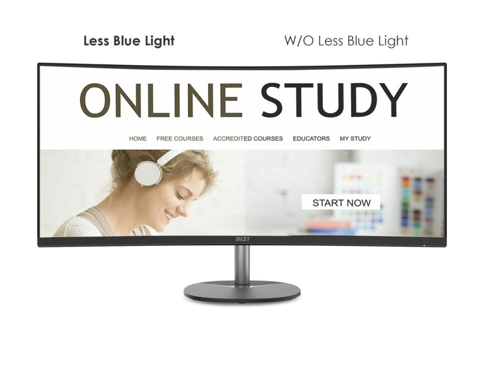 Монитор 34" MSI PRO MP341CQ черный (4K Ultra HD, 100Hz) 14