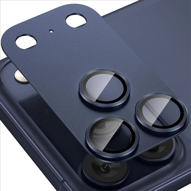 Защитная пластина с линзами на камеру iPhone 17Pro Blue 1 Защитная пластина с линзами на камеру iPhone 17Pro Blue 1