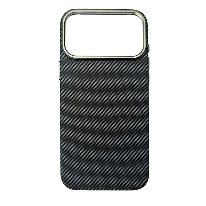 Чехлы Carbon fiber with MagSafe for IPhone 16Pro Black 1 Чехлы Carbon fiber with MagSafe for IPhone 16Pro Black 1