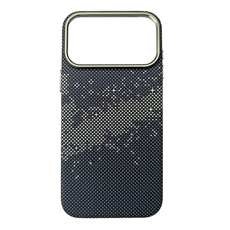 Чехлы Carbon fiber with MagSafe for IPhone 17 Black/Grey 1 Чехлы Carbon fiber with MagSafe for IPhone 17 Black/Grey 1