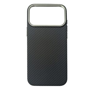 Чехлы Carbon fiber with MagSafe for IPhone 17Pro Black 1