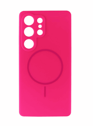 Чехол Silicone Case Premium+MagSafe A17 Pink 1