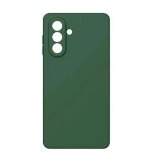Silicone case with suede coating for Samsung A17 Green 1