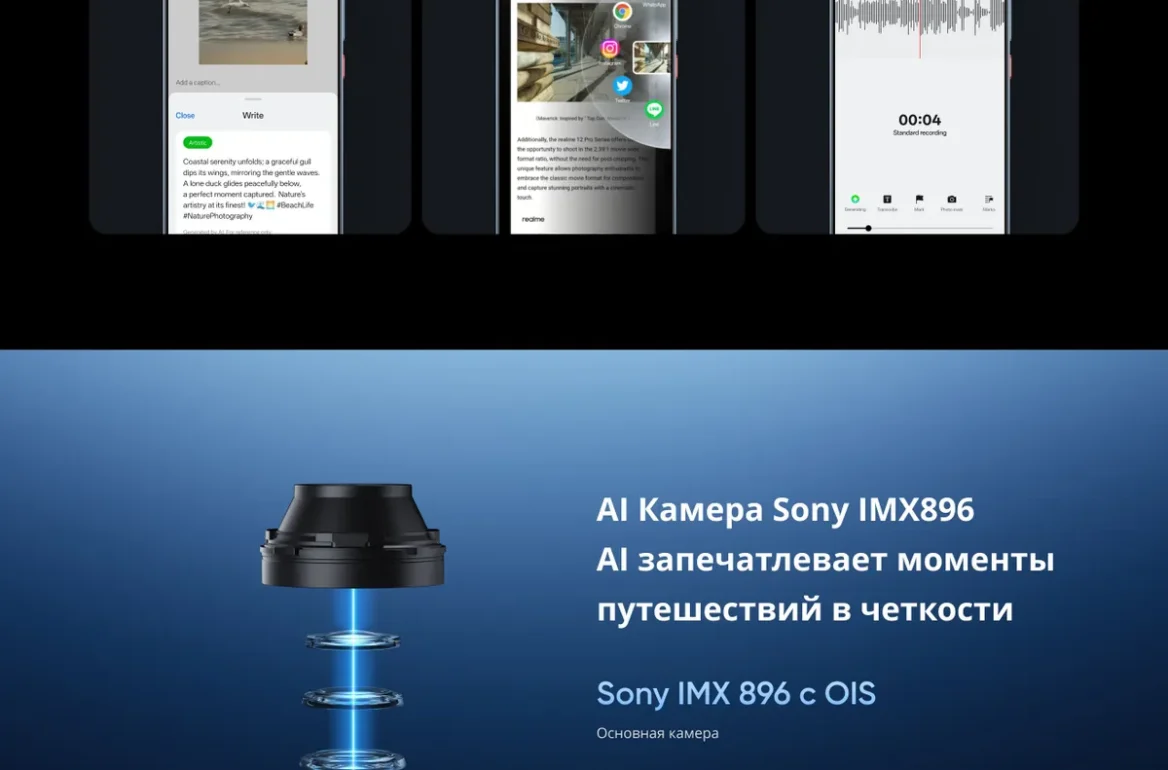 Смартфон realme GT 7T, 12 ГБ/512 ГБ, 7000mAh, быстрая зарядка 120Вт, двойная камера, Синий ледник 17 Смартфон realme GT 7T, 12 ГБ/512 ГБ, 7000mAh, быстрая зарядка 120Вт, двойная камера, Синий ледник 17