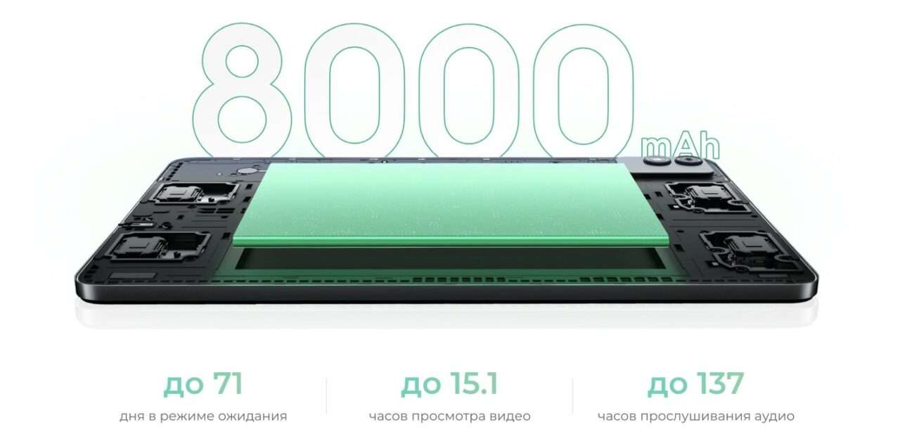 Планшет Tecno MegaPad 11 8/256GB LTE Vitality Green 8