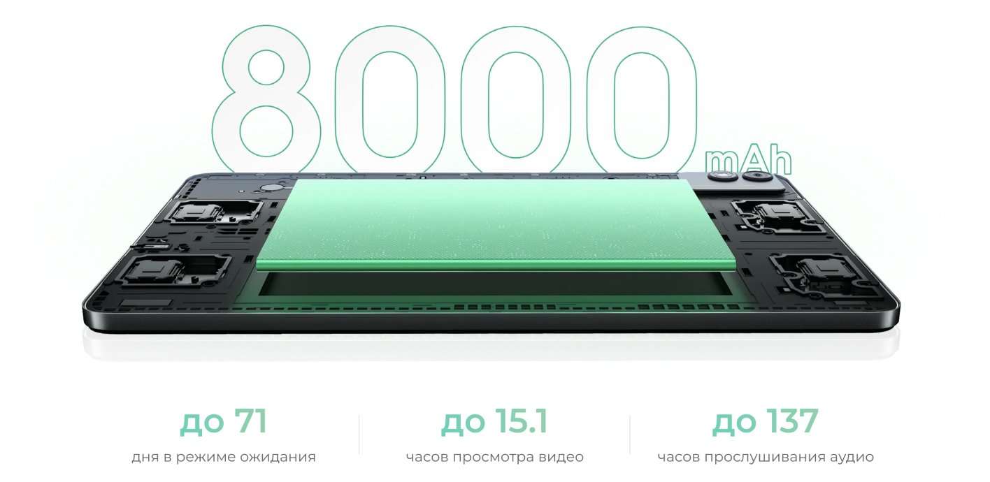 Планшет Tecno MegaPad 11 8/128GB LTE Vitality Green 8