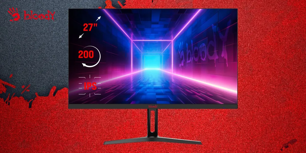 Монитор 27" Bloody MN270F (180Hz) (27 ", 1920x1080, 16:9, IPS, 180 Гц, 300 кд/м2, 1 мс, GTG 5 мс, AM 1