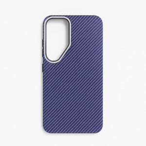 Чехлы Carbon fiber with MagSafe for Samsung S25 Violet 1