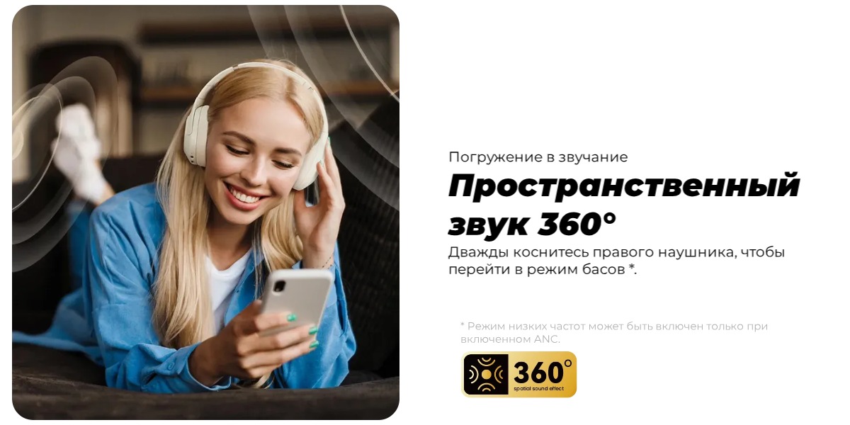 Беспроводные наушники Xiaomi HAYLOU S30 PRO White EU 8 Haylou-S30-ANC-08