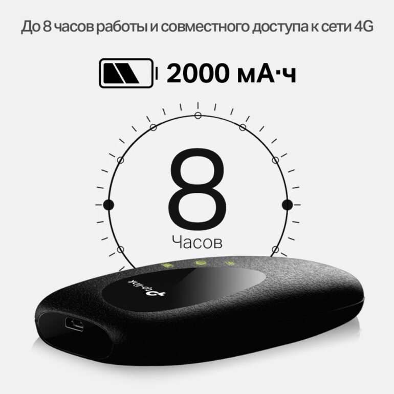Мобильный Wi-Fi роутер TP-Link M7000 2G/3G/4G micro USB 5 Беспроводной мобильный маршрутизатор 4G LTE (Cat.4) 6