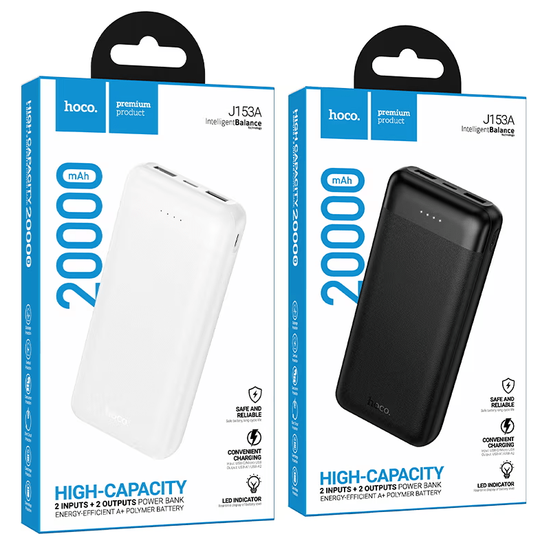 Power Bank Hoco J153A Stability power bank(20000mAh) black 3 Power Bank Hoco J153A Stability power bank(20000mAh) black 3