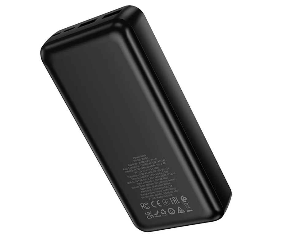 Power Bank BOROFONE BJ80A Clever 22.5W+PD20W fully compatible power bank(20000mAh) black 2 Power Bank BOROFONE BJ80A Clever 22.5W+PD20W fully compatible power bank(20000mAh) black 2