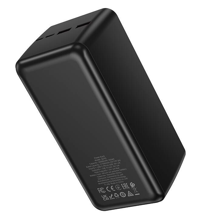 Power Bank BOROFONE BJ80C Clever 22.5W+PD20W fully compatible power bank(50000mAh) black 3 Power Bank BOROFONE BJ80C Clever 22.5W+PD20W fully compatible power bank(50000mAh) black 3