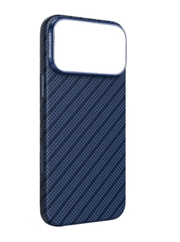 Чехлы Carbon fiber with MagSafe for IPhone 17 Black/Blue 1 Чехлы Carbon fiber with MagSafe for IPhone 17 Black/Blue 1