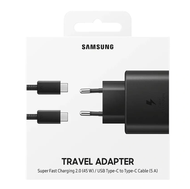 СЗУ Samsung 45w + кабель Original черный 6 СЗУ Samsung 45w + кабель Original черный 6