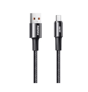 Кабель USB/Type-C Remax CB22 66W 1.2m LED black 1