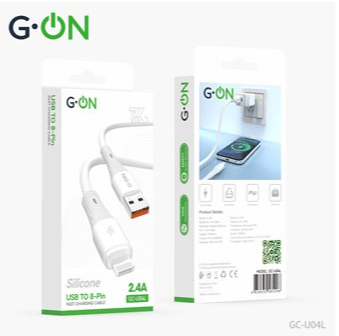 Кабель USB/Lightning G-ON GC-U04 Silicone 2.4А 1m белый 2 Кабель USB/Lightning G-ON GC-U04 Silicone 2.4А 1m белый 2