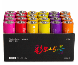 Батарейки алкалиновые Xiaomi ZMI Rainbow ZI5 AA LR6 1.5V 24 шт. CN 1