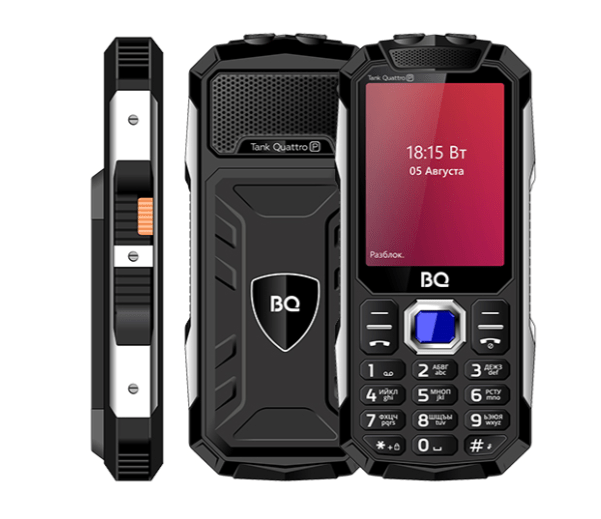 Мобильный телефон BQ-2817 Tank Quattro Power Black Quattro SIM 1 Мобильный телефон BQ-2817 Tank Quattro Power Black Quattro SIM 1