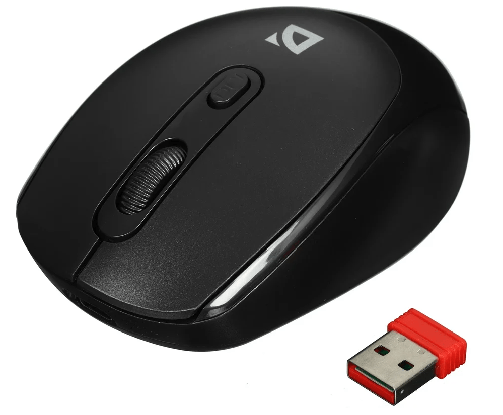Мышь беспроводная Defender Vision MS-376, 2.4G+BT, чёрный 4 Мышь беспроводная Defender Vision MS-376, 2.4G+BT, чёрный 4