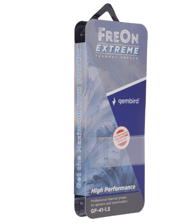 Термопаста Gembird FreOn Extreme GF-41-1.5, 2 г, шприц 2 Термопаста Gembird FreOn Extreme GF-41-1.5, 2 г, шприц 2