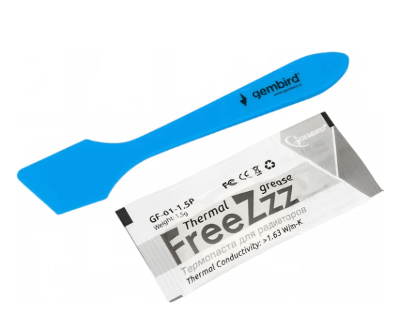 Термопаста Gembird FreeZzz GF-01-1.5P, 1,5гр пакетик 1 Термопаста Gembird FreeZzz GF-01-1.5P, 1,5гр пакетик 1