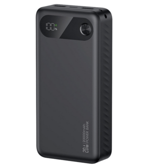 Power Bank USAMS US-CD251 PB80 PD20W+Digital Display 20000mAh black 1