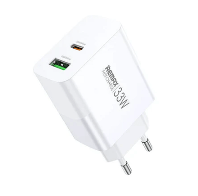 СЗУ Remax RP-U122 USB/USB-C 33W white 1 СЗУ Remax RP-U122 USB/USB-C 33W white 1