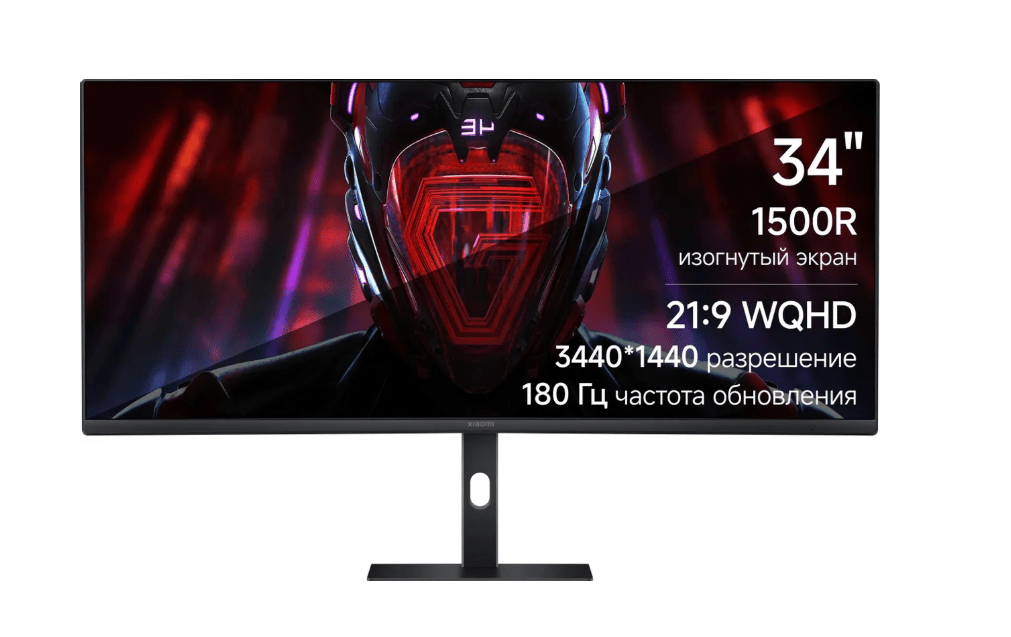 Монитор 34" Xiaomi Curved Gaming Monitor G34WQi Black (ELA5454EU), 180Hz 1 Монитор 34" Xiaomi Curved Gaming Monitor G34WQi Black (ELA5454EU), 180Hz 1