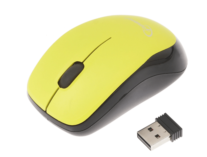 Мышь беспроводная Gembird MUSW-360-LM, желтый, USB 6 Мышь беспроводная Gembird MUSW-360-LM, желтый, USB 6