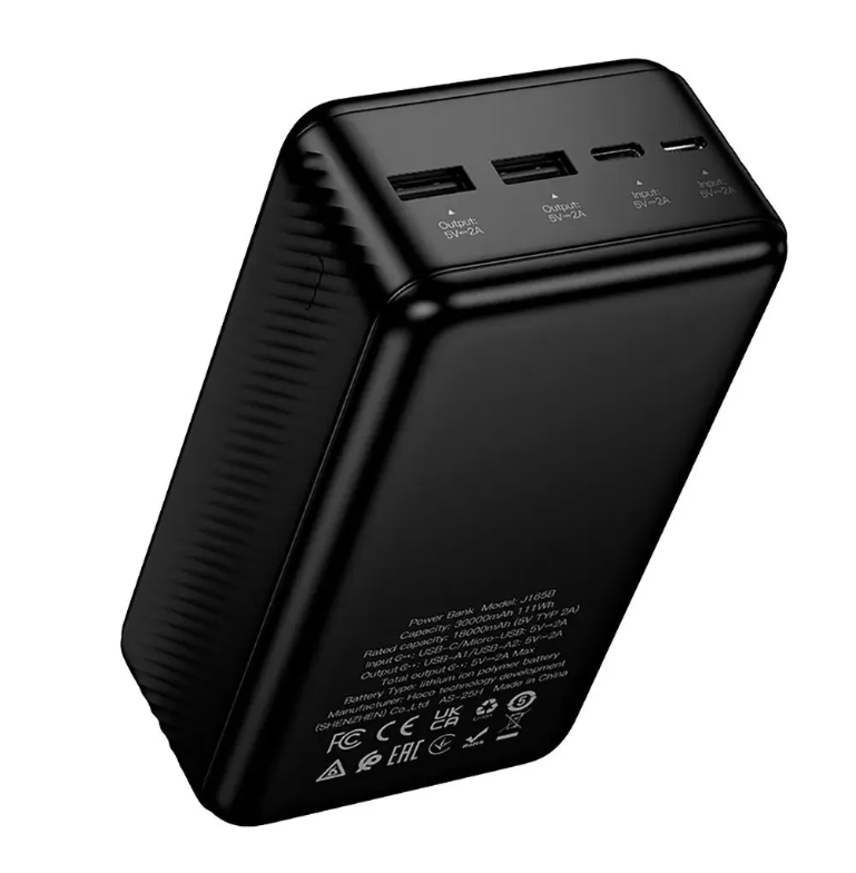 Power Bank Hoco J165B Honey power bank(30000mAh) black 2 Power Bank Hoco J165B Honey power bank(30000mAh) black 2