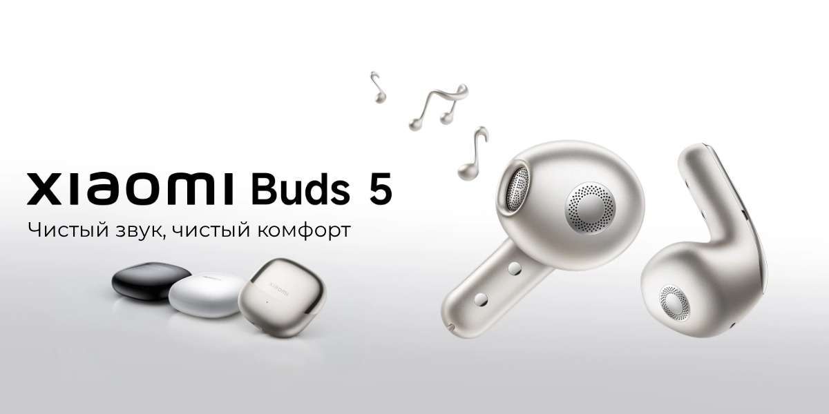 Беспроводные наушники Xiaomi Buds 5 M2341E1 Blue CN 1 XiaoMi-Buds-5-01