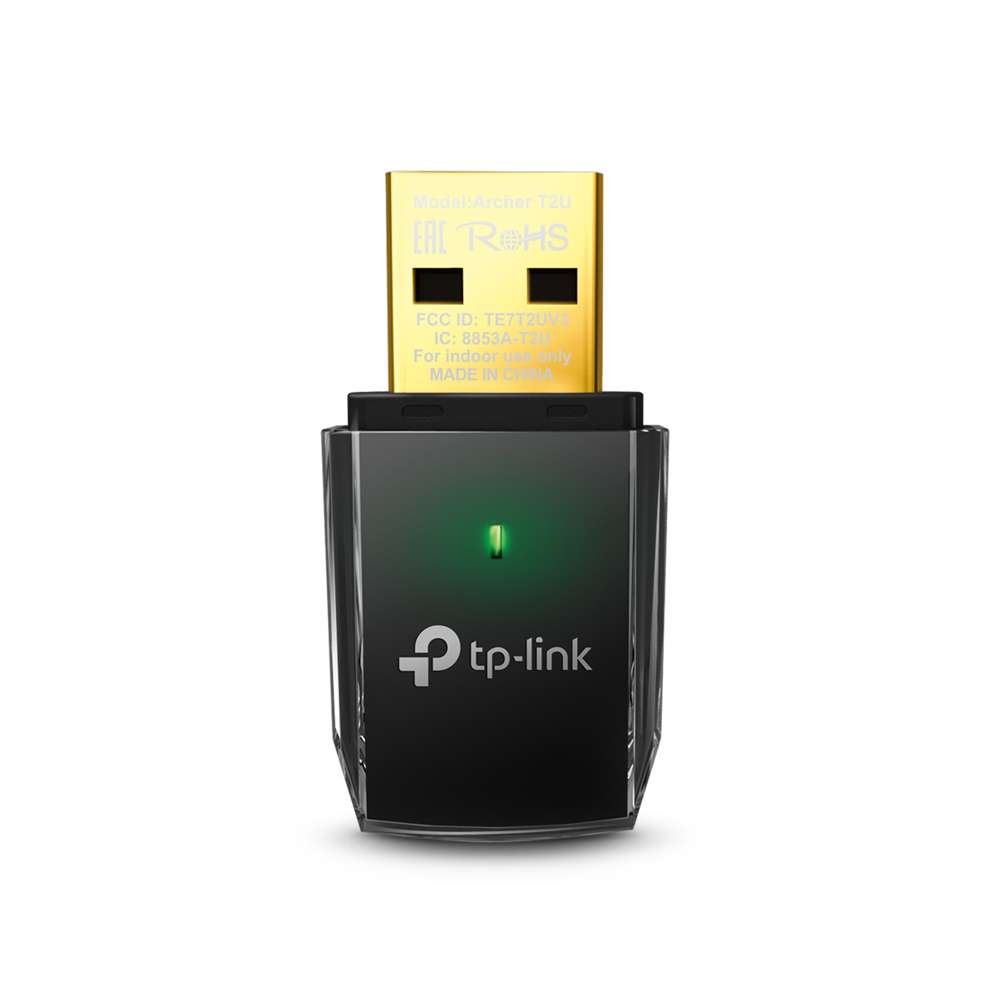Беспроводной двухдиапазонный сетевой USB адаптер TP-LINK Archer T2U USB 2.0 (USB, 4 (802.11n), 5 (80 1 Беспроводной двухдиапазонный сетевой USB адаптер TP-LINK Archer T2U USB 2.0 (USB, 4 (802.11n), 5 (80 1
