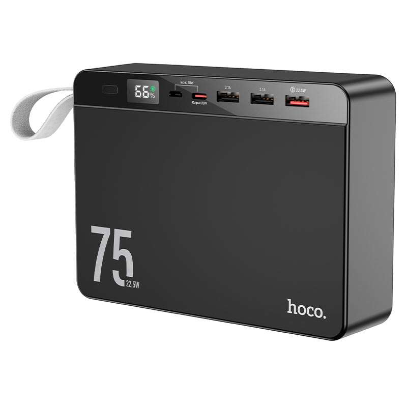 Power Bank Hoco J94 Overlord 22.5W fully compatible power bank(75000mAh) black 1 Power Bank Hoco J94 Overlord 22.5W fully compatible power bank(75000mAh) black 1