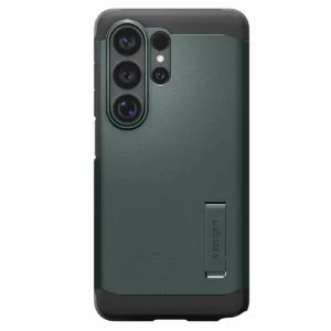 Чехлы Carbon fiber with MagSafe for Samsung S26Ultra Green 1