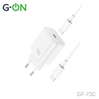 СЗУ G-ON USB-C GF-73C 20W+кабель Type-C/Type-C белый 1 СЗУ G-ON USB-C GF-73C 20W+кабель Type-C/Type-C белый 1